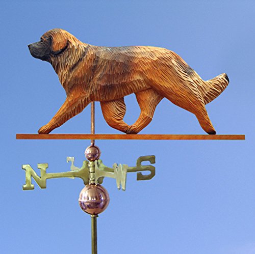 Leonberger Hand Carved & Painted Weathervane 32 Inch