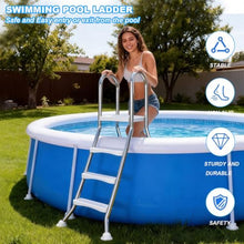 Escalator height 65 in 3 Step Pool Ladder Above Ground 304 Stainless Steel