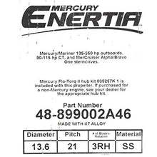 MERCURY Enertia 13-5/8 x 21 Pitch Stainless Steel 3-Blade Propeller