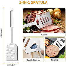 Feiyxu BBQ Grill Accessories,32PCs BBQ Tools Set, Stainless Steel Grill Tools Set, Grilling Kit for Men Women with Spatula Thermometer Meat Injector Gloves, Barbecue Utensils