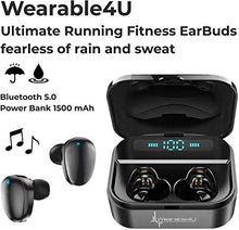Wearable4U Garmin Approach S62 Premium GPS Black Golf Watch with Black Earbuds Bundle