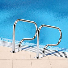 Swimming Pool Safety Hand Rail 30x22 inch Stainless Steel Swimming Pool Handrails, Pool Rail Pool Railing, Pool Handrails with Grip,3-Bend Pool Stair Rail