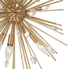 Possini Euro Design Janae Antique Gold Sputnik Chandelier 12-Light Gold