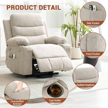 Garvee Oversized Power Lift Recliner Chair for Big and Tall with Wide Seat