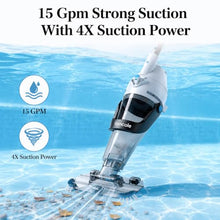 fancole Pool Vacuum, Upgraded Dual Mode & 22 GPM Powerful Suction