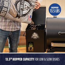 Pit Boss 700 Carbon Series Wood Pellet Grill & Smoker with LCD Digital Controller, 718-Sq. in. Cooking Space, 180°F to 500°F Temperature Range, Meat Probe, 13.5 lb. Pellet Hopper, Black