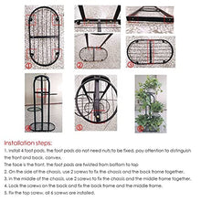 ZOCWJK Plant stand5 Tier Potted Plant Stand Iron Flower Stand Multiple Flower Pot Holder Organizer Display,