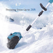 Portable Snow Blower, Efficient Snow Thrower with Directional Plate, Lightweight Snow Blower for Driveway Winter Snow Removal(One Battery)