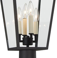 Minka Lavery 7995-66 Great Outdoors - Gloucester - 4 Light Outdoor Post Mount-24.88 Inches Tall and 10.38 Inches Wide