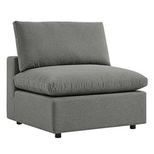 Modway Commix Overstuffed Outdoor Patio Sofa in Charcoal