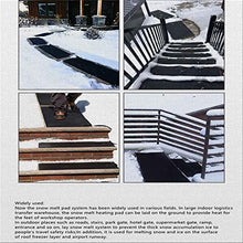 Heated Snow Melting Mats for Entrances/Stairs/Walkways, No-Slip Outdoor Snow Ice Melting Mats W/6ft Power Cord for Winter Snow Removal -120V Outdoor Heated Snow Me ( Color : 1Pcs , Size : 60x400cm/(20
