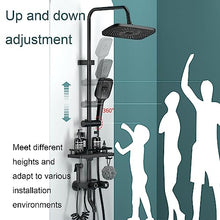 JIANSMZ Outdoor Shower Fixture Set Rainfall Big Top Spray Single Handle High Pressure Hand Spray Wall Mount 3 Function
