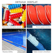 JDXQBLD Pool Safety Divider Swim Lane Line,60Ft Pool Break Waves Safety Rope,with 5 Floats Swimming Pools Buoy Line for Shallow Beaches/Hot Springs，Nylon Rope 50ft/15m
