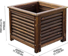 ZOCWJK Wooden Plant Stand Storage Rack Garden Planter Box Raised Bed Solid Wood Elevated Raised Garden Bed for Square Planting Flower Trough Pot Ideal for Garden Decoration and P,Color45cm/17.7in