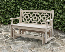 Martha Stewart by POLYWOOD® Chinoiserie 48" Glider in Slate Grey