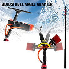 Cleaning Brush Window Solar Panel Cleaning Tool Photovoltaic Panel Cleaning Brush Hydraulic Pole Kit with Scraper Telescopic Brush