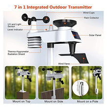 JDXQBLD Weather Station, 0371 Weather Station Outdoor Sensor Weather Forecast Base Detector Indoor AQI PM2.5 PM10 Co2 Monitor