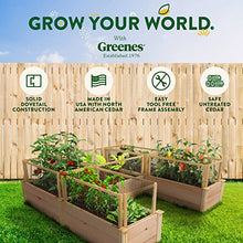 Greenes Fence Premium Cedar Raised Garden Bed with CritterGuard Fence System 8' x 8' x 16.5" Brown