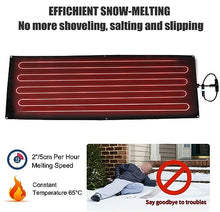 Snow and Ice Melting Mats - Roof and Valley Heater - Snow Melting Walkway Mat - Ice Dam Prevention - Non-Slip Heated Outdoor Mats - Melts 2 Inches of Snow per Hour - Tandem Connector (Color : 4PCS,
