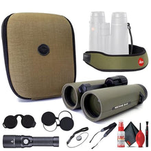 Leica 8x42 Noctivid Waterproof Binocular Olive Green with Deluxe Backpack & Accessories