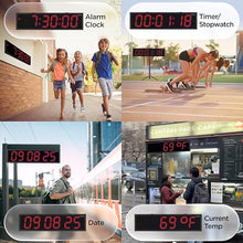 Ivation Large Outdoor Waterproof Digital Clock w/Big Display & Timer, 48"