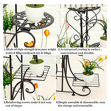 MIIKHI Plant Stand Tricycle Plant Stand Flower Pot Cart Holder Rack for Home Garden Patio Flower Stand (Coffee One Size)