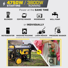 Champion 4750-Watt Electric Start Dual Fuel Portable Generator, CARB