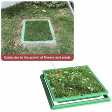 1pc Recessed Manhole Cover and Frame - Durable Resin Composite Yard Septic Tank Lid for Garden and Landscape(60x60cm)
