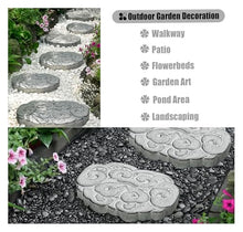 Garden Stepping Stone,Decorative Stone for Garden, Garden Stepping Stone for Pathway Flower Bed, Porch Veranda Walkways Walking
