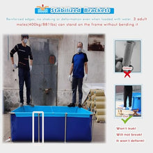 Outdoor Pool for Adults, 3 4 6 8 10 Ft Swimming Pools Above Ground for Backyard Garden Summer Water Party, Non Inflatables Family Pools, Container Pond, Water Storage Tank(Height 23in/60cm lxw 2x2m/8x