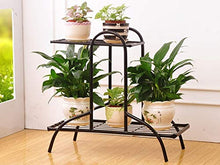 2 Tiers Flower Pot Iron Metal Shelves Floor-Standing Plant Display Stand Plant Succulent Pot Rack Garden Patio Home Decor Rack