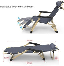 Oversized Zero Gravity Chair Lawn Recliner Reclining Patio Lounger Chair Folding Portable Chaise with Detachable Soft Cushion Adjustable Headrest (Color : Gray) (Blue)