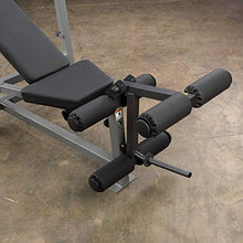 Body-Solid PowerCenter Olympic Bench - Versatile Weight Bench with Squat Rack, Bench Press Rack, and Leg Developer