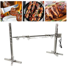 Stainless Steel Electric Tripod Rotisserie, Charcoal Roaster Chicken Lamb Spinning Roast Machine, Bearing Capacity 40kg, for Outdoor Picnic Camping