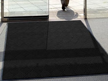 Legendary Doormats Waterhog Diamond Mat - Fabric Border - Smooth Backing - Medium Brown