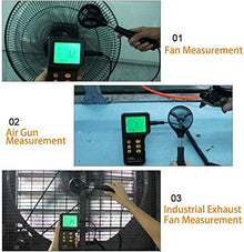 XIXIDIAN Handheld Digital Wind Speed Meter Measuring Air Speed Air Volume and Dew Point Wet Bulb Temperature Humidity Air Flow Tester for Drone,Sailing, Skiing,Surfing Etc.