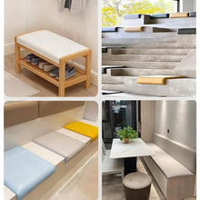 RENLXFI Commercial Mall Shop Chairs Seat Cushions, Outdoor Bench Cushion Waterproof Porch Swing Pad Backyard Seat Pads, Universal Stair Floor Cushions(10 Pack,19x19in/48.3x48.3cm)