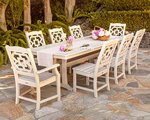 Martha Stewart by POLYWOOD® Chinoiserie 9-Piece Dining Set with Trestle Legs in Black