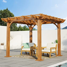 Christopher Knight Home Thayer Outdoor 10' x 10' Pergola Acacia Wood Teak