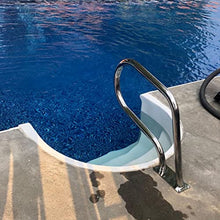 Pool Rail Pool Railing Swimming Pool Handrails,304 Stainless Steel Spa Stair Handrails with Quick Mount Base,Pool Safety Handrails for Garden Backyard Pools