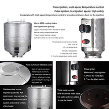 Outdoor Gas Heater Safe Fast Heating Heaters for home Outdoor Heater Intelligent radiator Dumping Protection Garden-B (natural gas) 240 cm (82 in) (240 cm (82 in) B (Natural Gas)