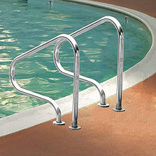Pool Handrails Pool Handrail Swimming Pool Hand Rail Ladder Step Handrail 31.49" X 31.49" X 10.62" Stainless Steel Handle Swimming Pool Stair Rail