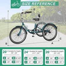 DoCred LILYPELLE Adult Tricycle 7 Speed, 3 Wheel Bike Adult Premium Blue