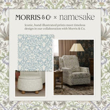 Namesake Willa Plus Power Recliner in Bellflowers in Powdered Blue