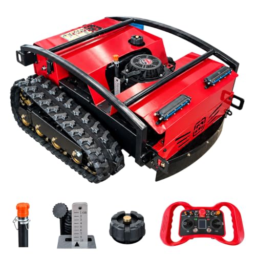DareDevil Mower Remote Control Tracked Lawn Mower, 55° Slope Climb, 22-Inch Cutting Width, 9 HP Gas Engine, 6L Auxiliary Fuel Tank, Brushless Drive Motor