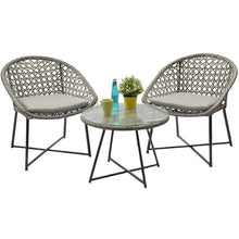 Balcony Table and Chair Set Small Apartment Balcony Table And Chairs Set Modern Garden Furniture Set Outdoor Patio Rattan Lounge Coffee Table Rattan Chair Bistro Table Set ( Color : 1 table-2 chair )