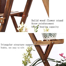 MIIKHI Plant Stand Flower Pot Stand Plant Stand Flower Pot Holder Plant Holder Mid Century Wood Flower Display Rack Wooden Outdoor Free Standing Plant