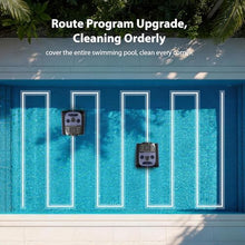 Sat40 Sonar Navigation Pool Vacuum for Inground Above Ground Pools, Climb Stairs Pool Cleaner with 4 Modes, Powerful Suction, Self-Parking, Wall&Waterline Cleaning Pool Robot, Clean Up to 2150 Sq.Ft