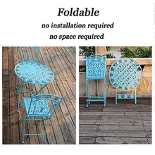 Daily Accessories Outdoor Folding Table and Chairs Garden Patio Table 2 Large Chairs Rust Proof | Weatherproof