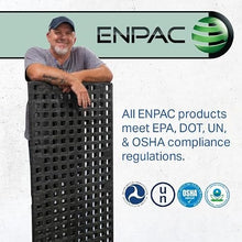 ENPAC Hardcover Spill Pallet Outdoor Storage with Drain, 6000 Lb Load Capacity, 66-Gallon Spill Capacity, Forkliftable, 65"x58"x69", 4-Drum EPA/OSHA Compliant